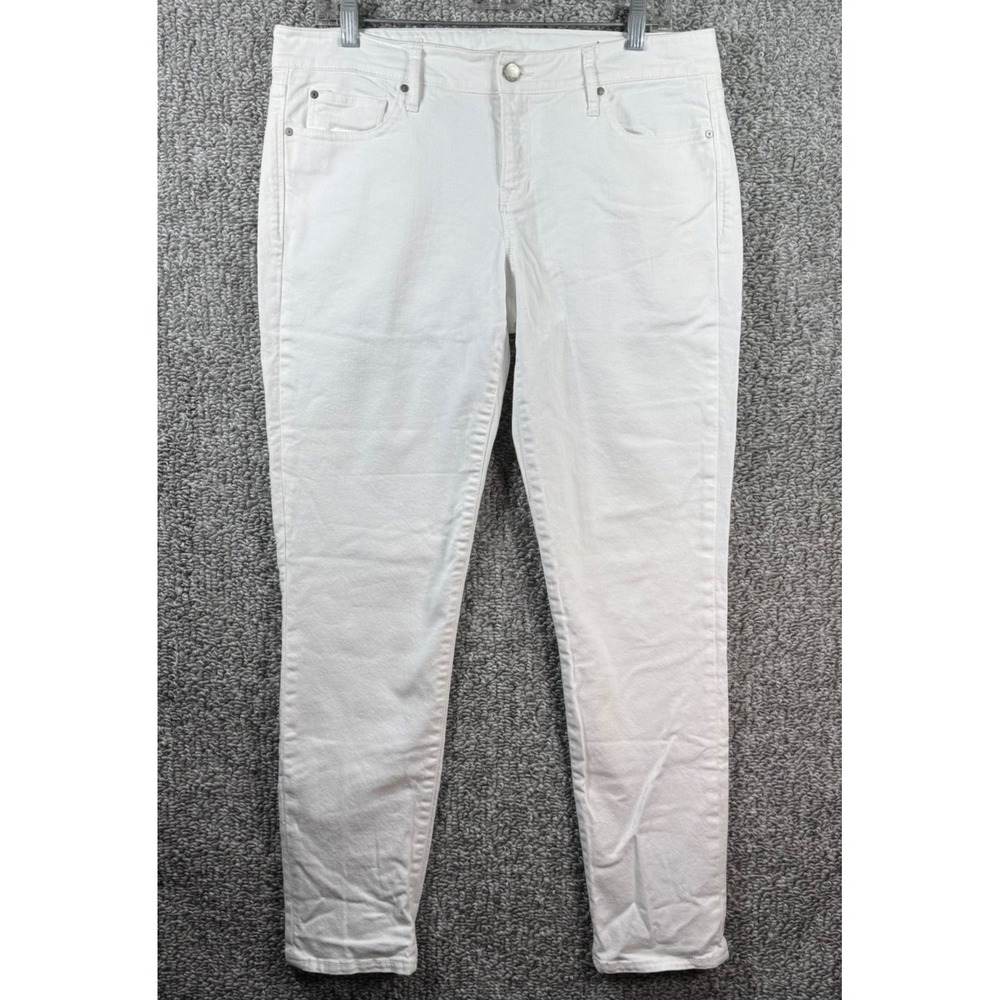 Gap 1969 Always Skinny Jeans White Denim Minimalist Women 31R